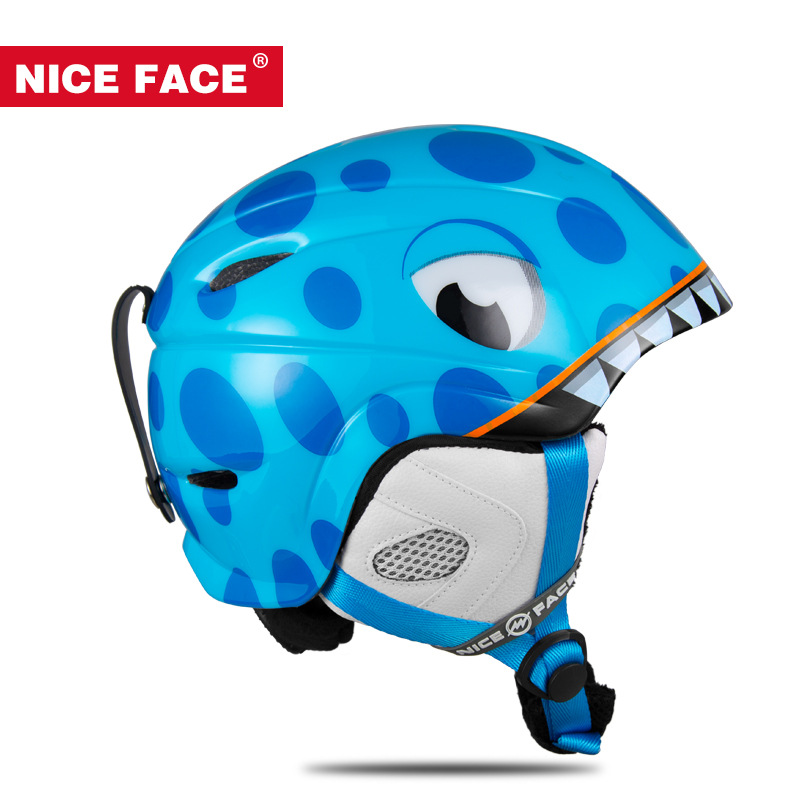 NICEFACE滑雪头盔骑行头盔儿童单板双板滑雪头盔护具装备调节卡通