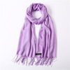 Colored cashmere, thin spring summer scarf, long demi-season keep warm cloak, from Malaysia