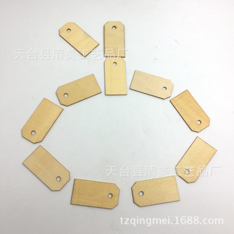 Etiqueta de color madera 50 piezas por paquete