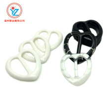 箭远纽扣桃心爱心树脂加厚白花纹三档扣日子扣腰扣厂家直销现货