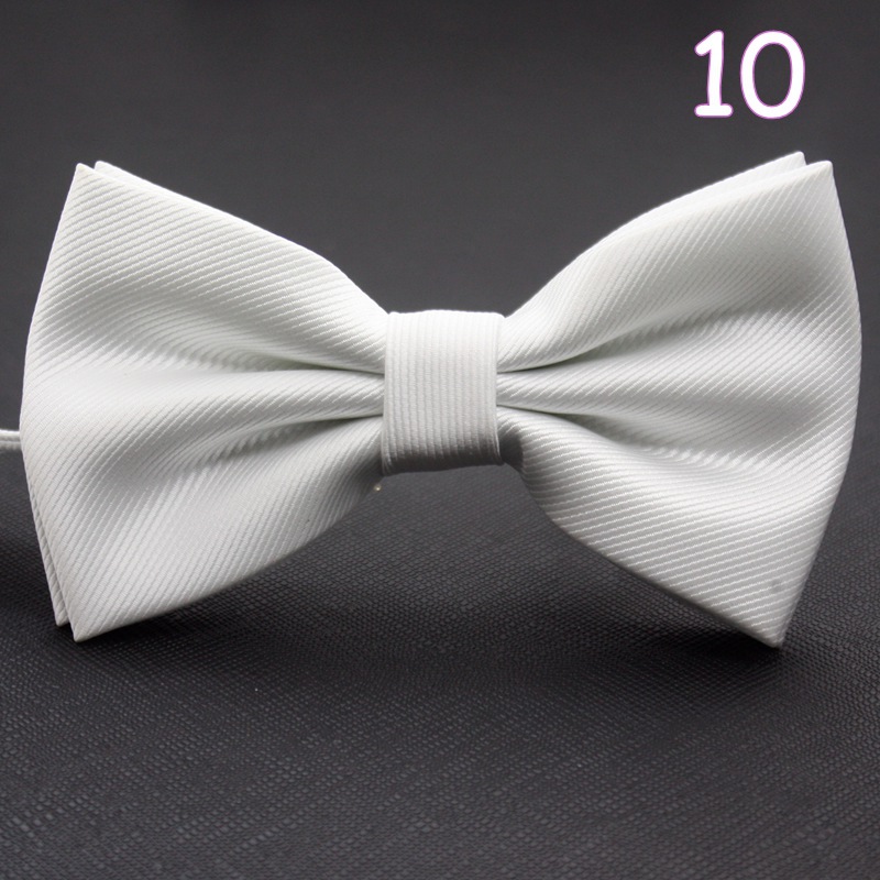 Solid color bow tie for leisure for events