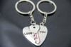 Metal keychain for beloved heart shaped, commemorative pendant for St. Valentine's Day, Birthday gift, wholesale