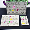 Tools set, letters and numbers writing, silicone mold, acrylic silica gel fondant, handmade