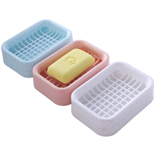 Double-layer drain soap dish, creative bathroom toilet handmade soap holder, face soap box, plastic soap holder wholesale