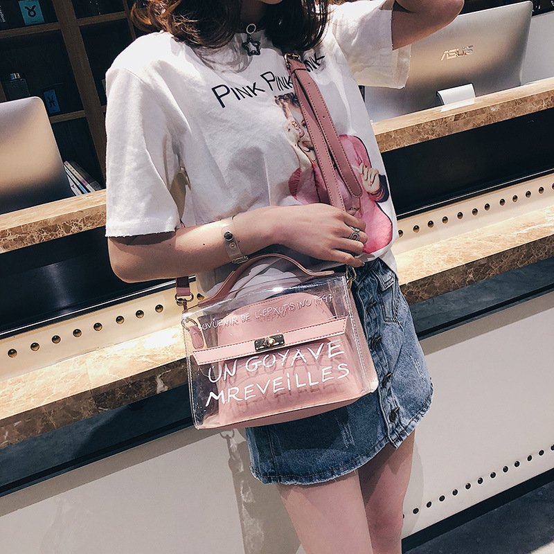 jöle çanta kadın çantası şeffaf yazlık haberci çantası tek omuz anne ve çocuk çantası_voghion.com