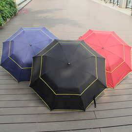 跨境电商专供折叠双层伞三折商务伞晴雨两用雨伞广告厂家直供雨伞