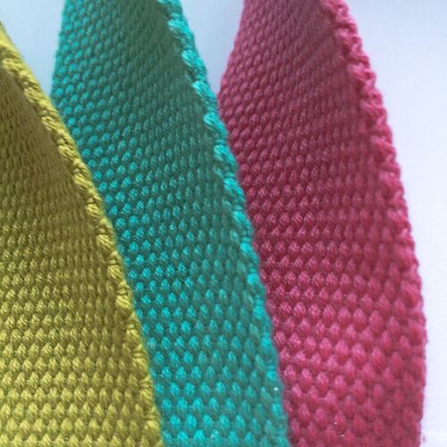 Special white color plain jacquard webbing for canvas bags Yoga belt 2.5/3.8CM thickened cotton webbing