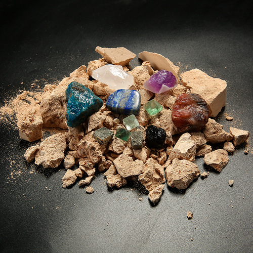 Ore archaeological excavation blind box mineral crystal crystal rock fossil specimen teaching specimen raw ore children's gift