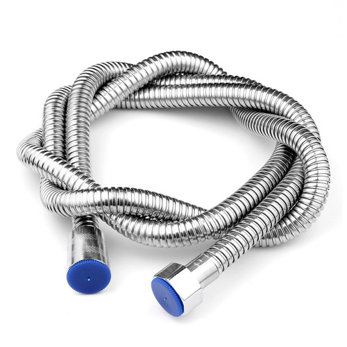 Stainless steel metal double buckle shower hose copper core alloy cap 1.5m shower encrypted pipe factory direct sale