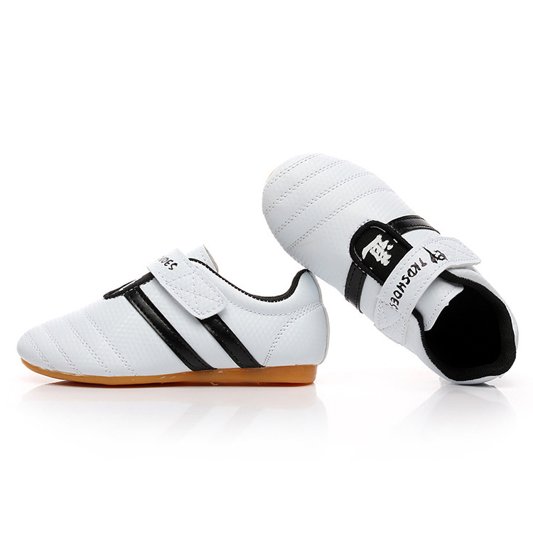 Feifei zapatos de boxeo para niños productos genuinos hombres y mujeres adultos taekwondo zapatos tendón inferior transpirable resistente al desgaste zapatos de entrenamiento