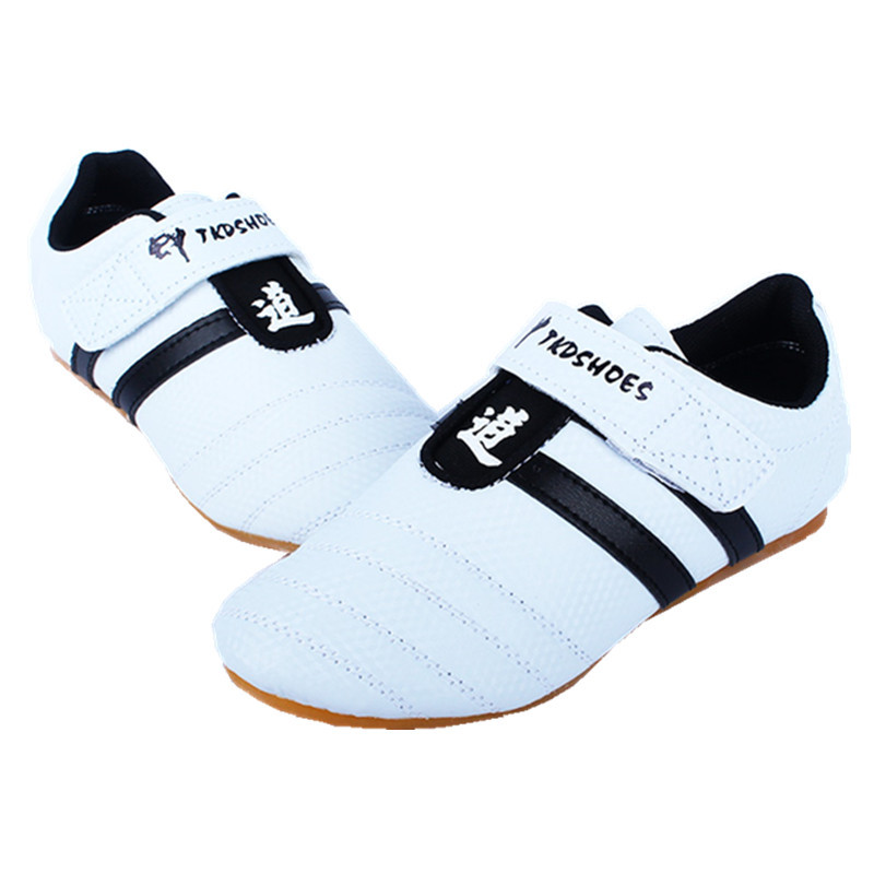 Feifei zapatos de boxeo para niños productos genuinos hombres y mujeres adultos taekwondo zapatos tendón inferior transpirable resistente al desgaste zapatos de entrenamiento