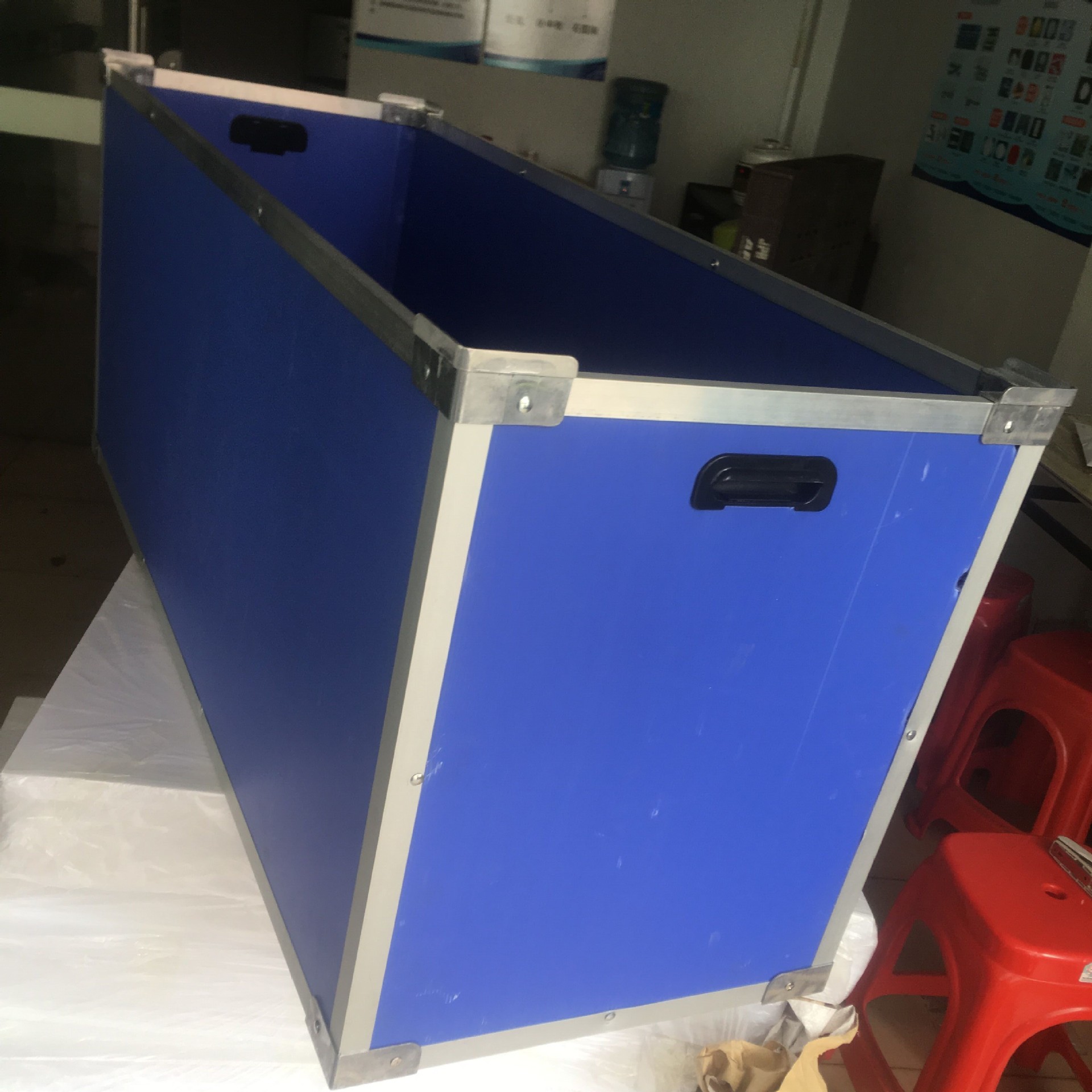 5MM新料兰色双层铝合金包边式骨架箱 铝合金配件