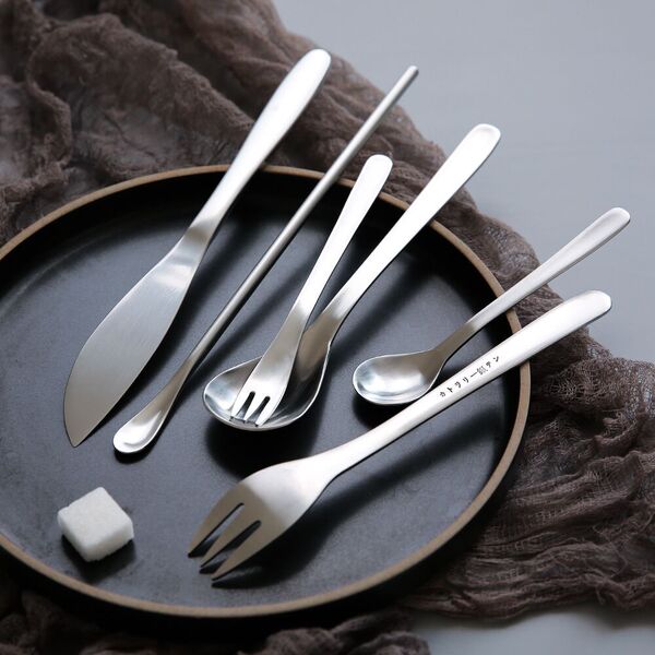 golden matte tableware stainless steel for home use