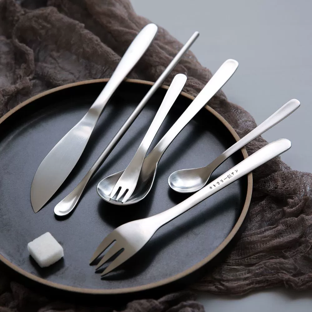 Silver Mink, нержавеющая сталь 304, золотистая решётка, нож, вилка и ложка, матовые столовые приборы для дома