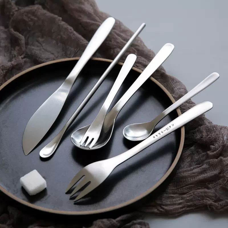 Silver Mink, нержавеющая сталь 304, золотистая решётка, нож, вилка и ложка, матовые столовые приборы для дома