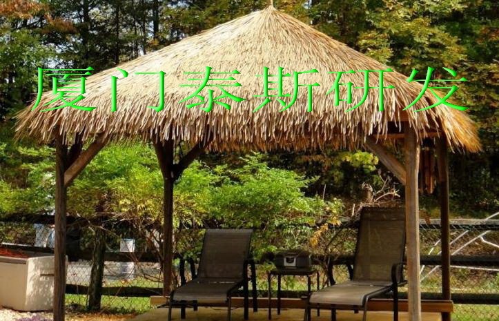 Harbin PVC flame retardant plastic plastic imitation straw real straw real thatched roof landscape Harbin PVC flame retardant plastic plastic imitation straw real straw real thatched roof landscape