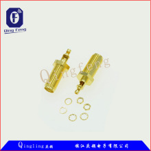 SMA-KY 13牙 接1.13线 开窗式外螺纹母头公针射频同轴连接器