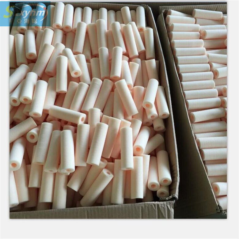 直销管道清洗海绵柱 高密度冲型小海绵实心柱 环保无味低价小管子