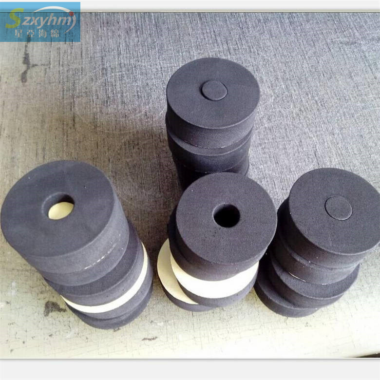 聚氨酯清洗海绵柱 管路清洗高密度射弹 70KG纤维活性炭过滤棉