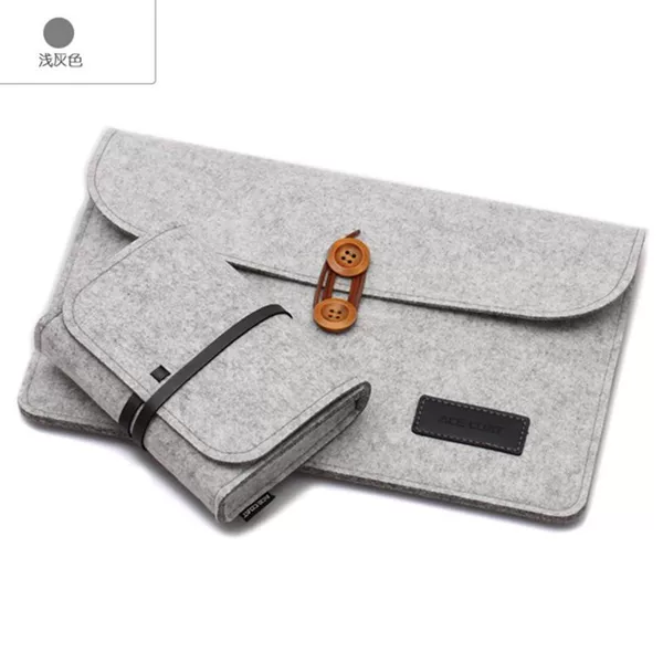 Supply New felt computer bag flat felt computer bag custom laptop ipad computer handbag