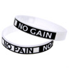 No Pain No Gain Silicone Bracelet NEVER GIVE UP Inspirational Bracelet Accessories Sports wristband