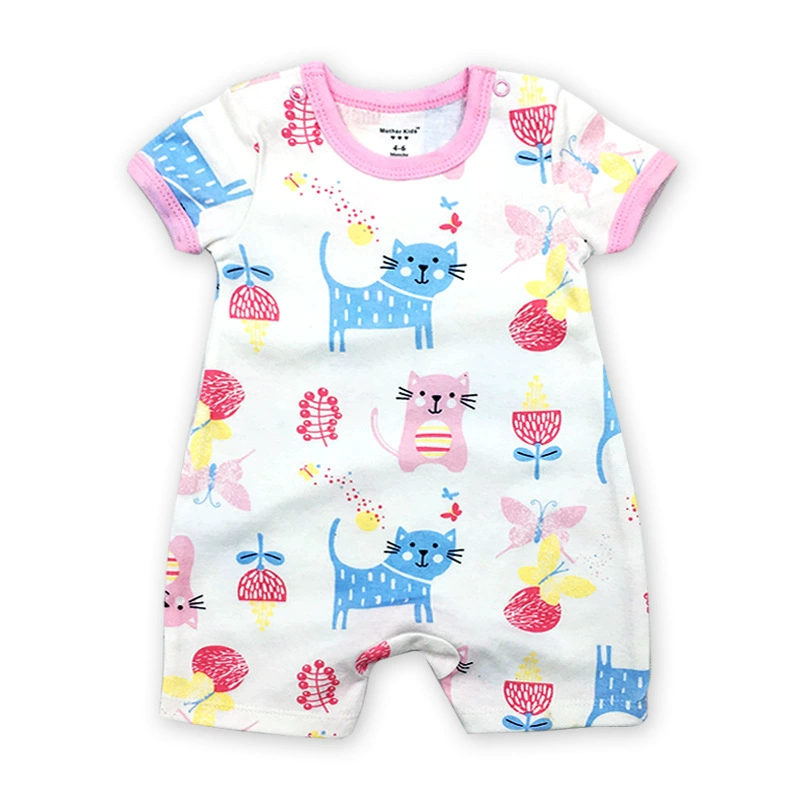 Детский боди для новорожденного, комбинезон, с коротким рукавом