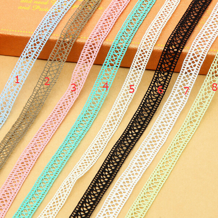 厂家批发优质彩色棉线花边服装辅料 diy项链饰品搭配辅料纯棉材料