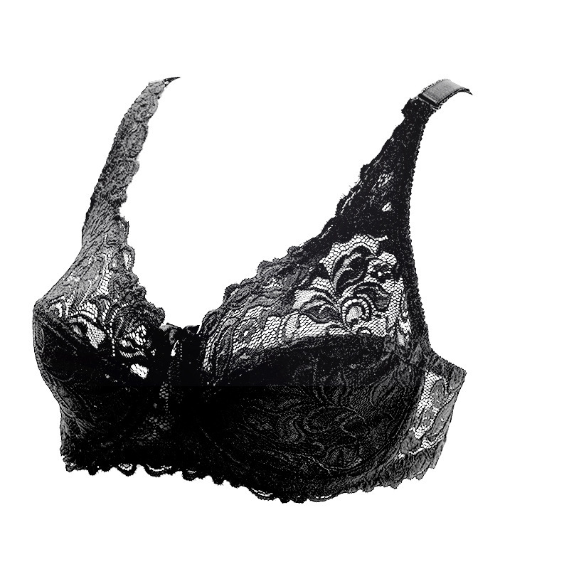 Manufacturers supply DE large bra cup ultra-thin lace bra anti-light breathable summer spring ladies underwear Manufacturers supply DE large bra cup ultra-thin lace bra anti-light breathable summer spring ladies underwear