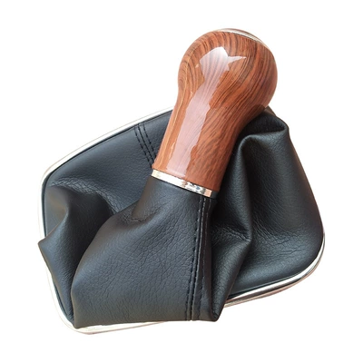 Suitable for Volkswagen GOLF4 Bora golf 4GTI peach wood grain gear shift handle handball gear lever dustproof
