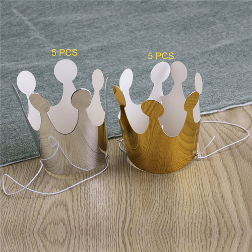 Birthday party first year party photo tool cake hat birthday hat golden crown cake shop decoration supplies