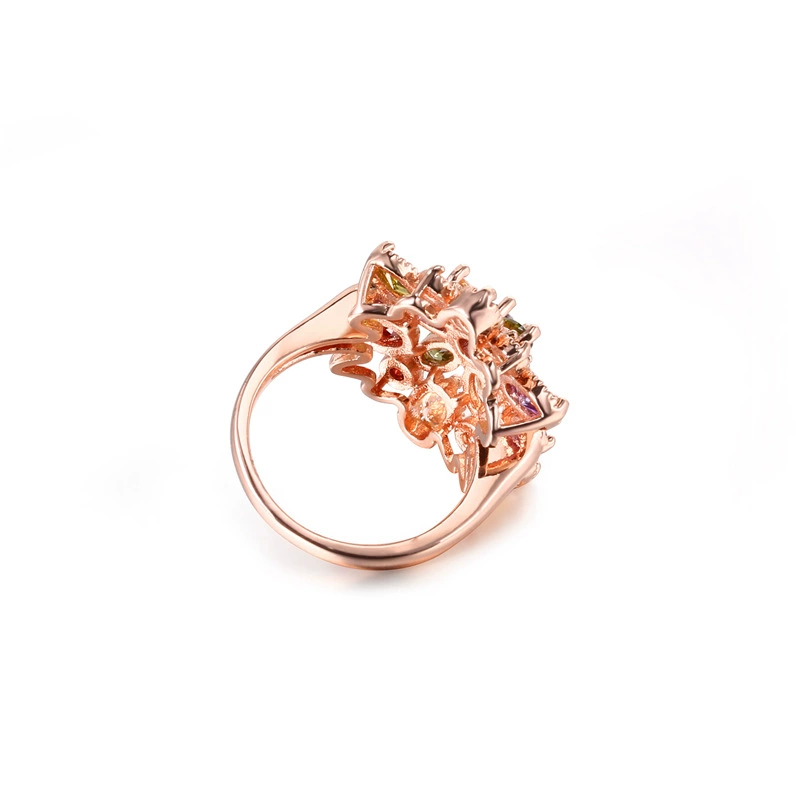 卡诗 Accessory, ring with stone with zircon, wedding ring, Aliexpress, flowered