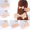 Small hairgrip from pearl, hair accessory with bow, ponytail, hairpins, wholesale