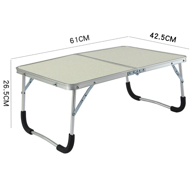 Mesa plegable de aleación de aluminio para cama, escritorio para computadora, comedor posparto, juegos infantiles, multifuncional, fácil almacenamiento, dormitorio para estudiantes