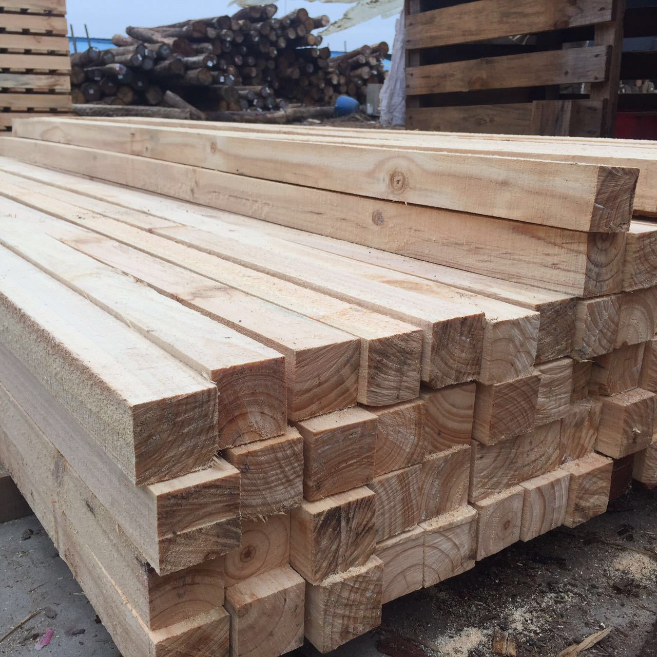 桥梁工程方木 加拿大进口木方批发 优质铁杉木方