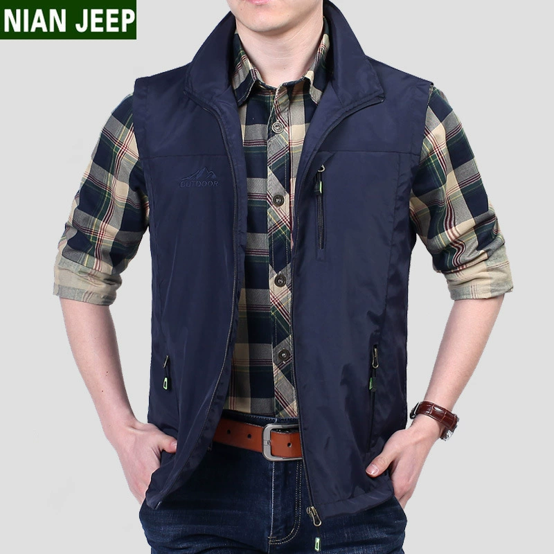 Весенний жилет мужской тонкий жилет на открытом воздухе Рыбалка фотография