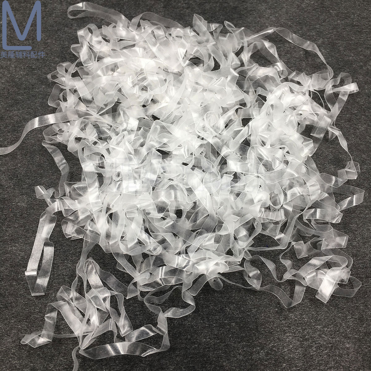 供应TPU透明肩带高弹带 批发5012磨砂松紧带弹力带防滑带橡筋