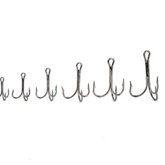 Wholesale Lua Fish Hook Three Hooks Three Anchor Hooks Large Anchor Hooks Barbed Fish Hooks Three Prongs Hooks Three Claws Electroplated Black Nickel