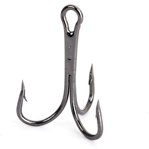 Wholesale Lua Fish Hook Three Hooks Three Anchor Hooks Large Anchor Hooks Barbed Fish Hooks Three Prongs Hooks Three Claws Electroplated Black Nickel