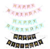 The new large hot vitamin banner banner flashes gold Happy Birthday birthday letter flag