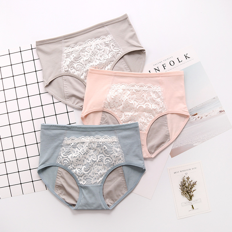 Women's triangle cotton menstrual underwear plus size lace warm baby triangle underwear factory wholesale Women's triangle cotton menstrual underwear plus size lace warm baby triangle underwear factory wholesale