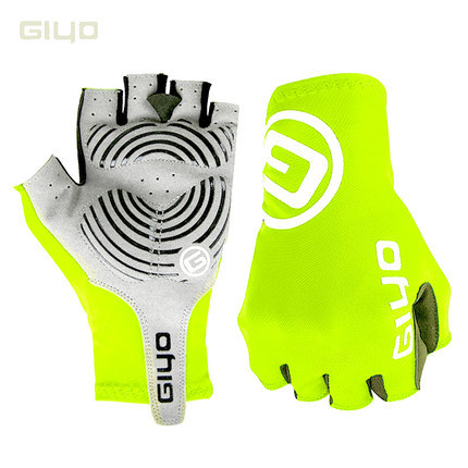 Guantes de ciclismo GIYO primavera-verano, medio dedo, transpirables y elásticos, para carretera y MTB