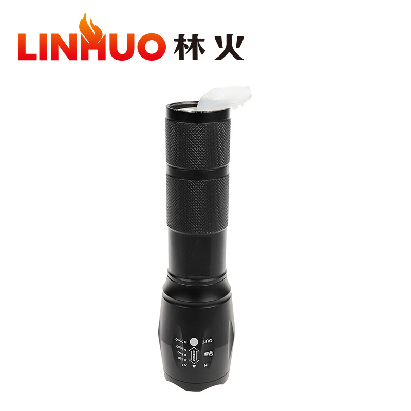 Transfronteriza nueva actualización A100-T6 fuerte luz LED linterna luz de emergencia teléfono móvil USB banco de energía de carga