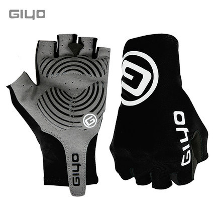 Guantes de ciclismo GIYO primavera-verano, medio dedo, transpirables y elásticos, para carretera y MTB