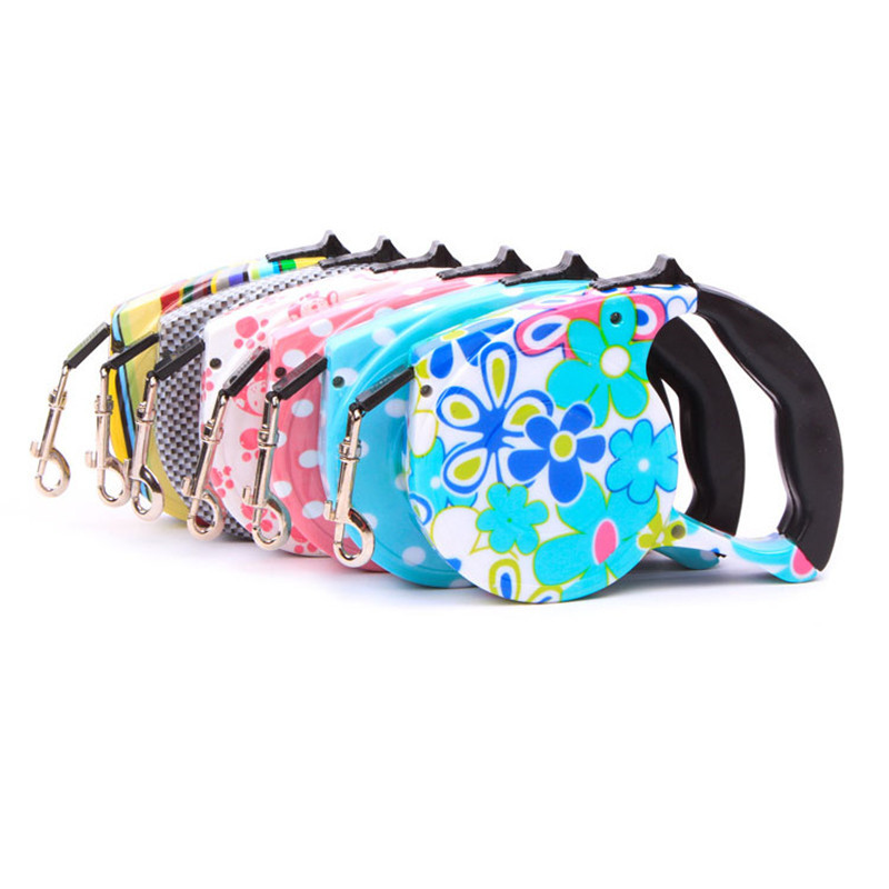 Mascota correa retráctil automática correa de perro 5 M cadena gato perro cuerda perro caminando dispositivo fábrica en stock venta al por mayor