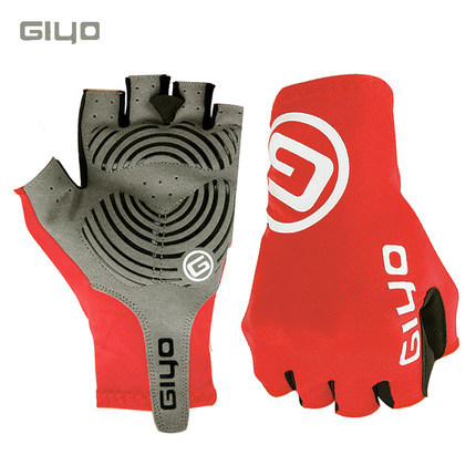 Guantes de ciclismo GIYO primavera-verano, medio dedo, transpirables y elásticos, para carretera y MTB