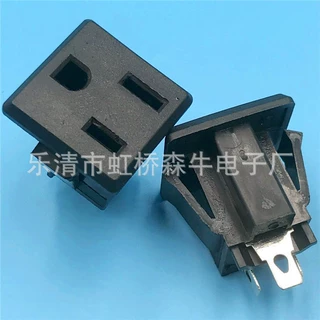 美式插座SS-6B卡式美标插座美国母座三芯带15A125V