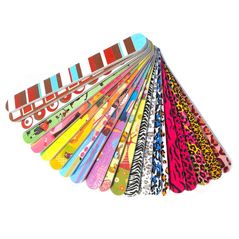 Tira de pulido de uñas serie completa Emery púrpura corazón frustración tira 5 forma corazón rojo negro recto frotar color archivo de impresión