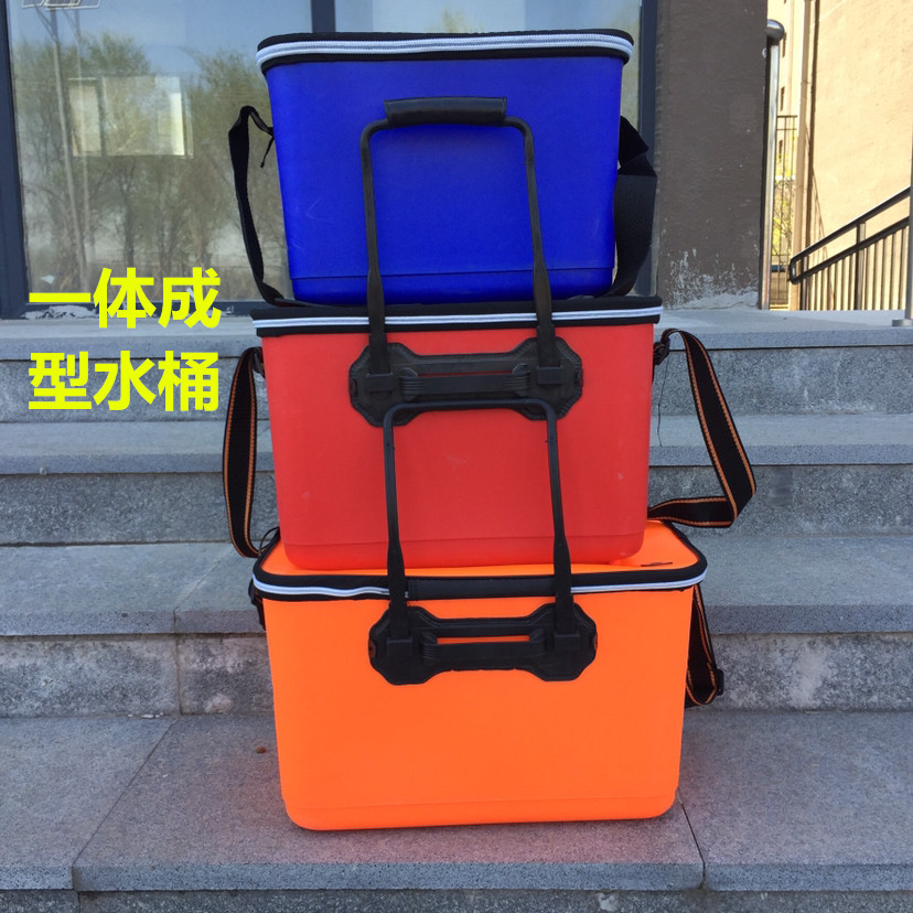 厂家批发新款钓鱼桶 eva活鱼桶一体成型水桶 加厚活鱼桶 渔具配件
