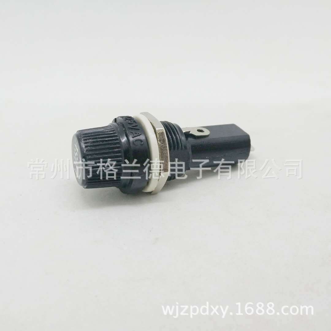 纯铜镀镍5x20mm保险座电木胶木保险丝管座电器接线盒熔断管座5x20