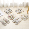 Japanese slippers suitable for men and women indoor, cotton and linen, wholesale